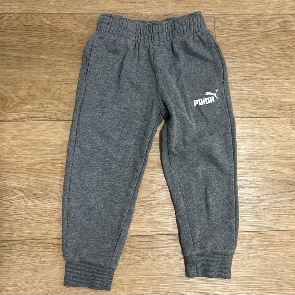 Puma Toddler Charcoal Gray Sweatpants Jogger 4T